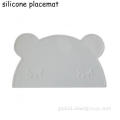 Silicone Place Mat Cartoon Cute Rabbit Colorful Non-Slip Baby Silicone Placemat Manufactory